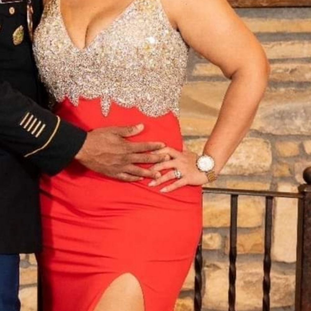 Red prom dress